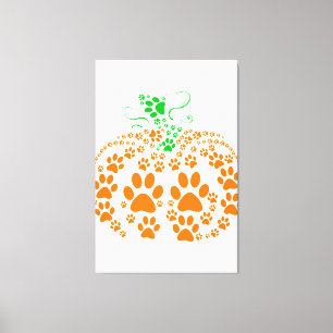 Toile Cadeaux Citrouilles de chien mignon Halloween Cos