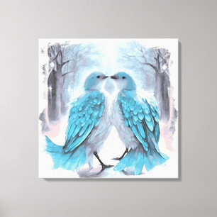 Toile *~* Cadre Abstrait Inséparables AP54 Art Winter