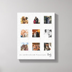 Toile Cadre personnalisé pour collage de photos d'annive