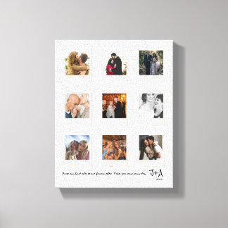 Toile Cadre personnalisé pour un collage photo d'anniver