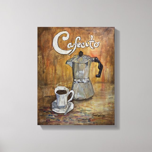Toile Cafecito - Cubain Canvas Café Imprimer (Recto)