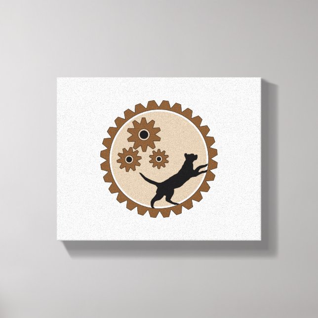 Toile cage à moteur pour chien avec roues (Recto)