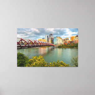 Toile Calgary Peace Bridge et Cityscape