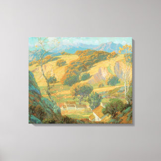Toile California Valley Farm Maurice Braun Art