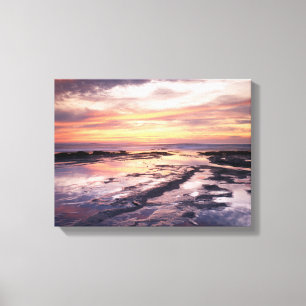 Toile Californie, San Diego, Falaises de coucher de sole