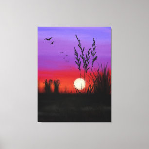 Toile Calme - Aquarelle