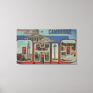 Toile Cambridge, Ohio - grandes scènes de lettre