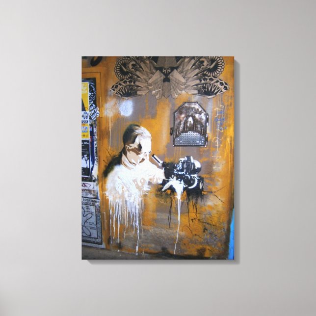 Toile Caméra de Berlin Graffiti Street art, art du monde (Recto)