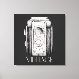 Toile Caméra vintage noir