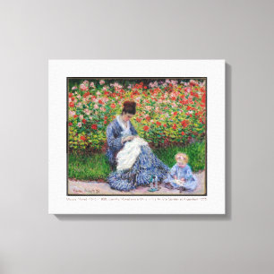 Toile Camille Monet et un enfant 1875 Art