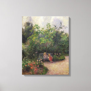 Toile Camille Pissarro Jardin de l'Hermitage