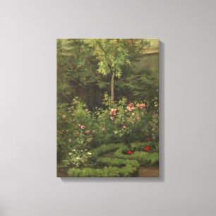Toile Camille Pissarro   une roseraie