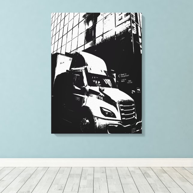 Toile Camion de Camion Posterisé à Montréal Canada (Insitu (Plancher de Bois))