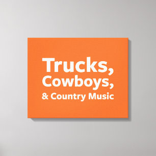 Toile Camions, cowboys et musique country