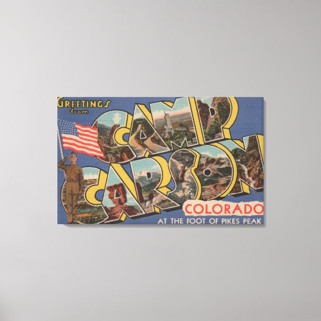 Toile Camp Carson, Colorado - Pikes Peak (Recto)