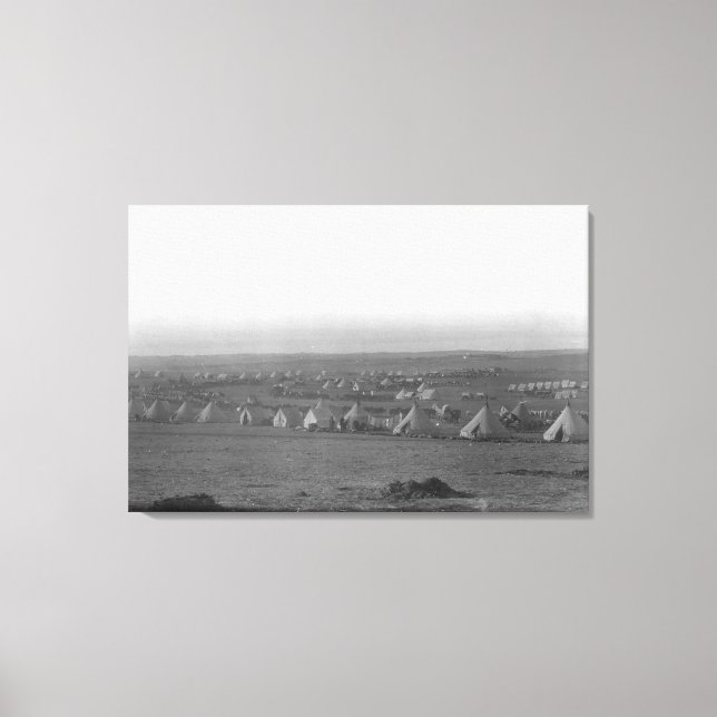 Toile Camp de la 7e cavalerie à Pine Ridge (Recto)