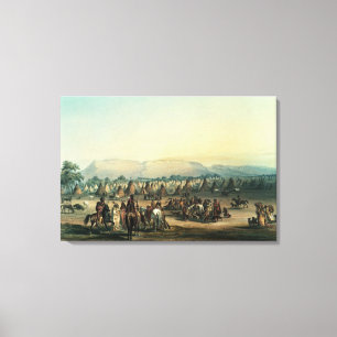 Toile Camp des Indiens de Piekann