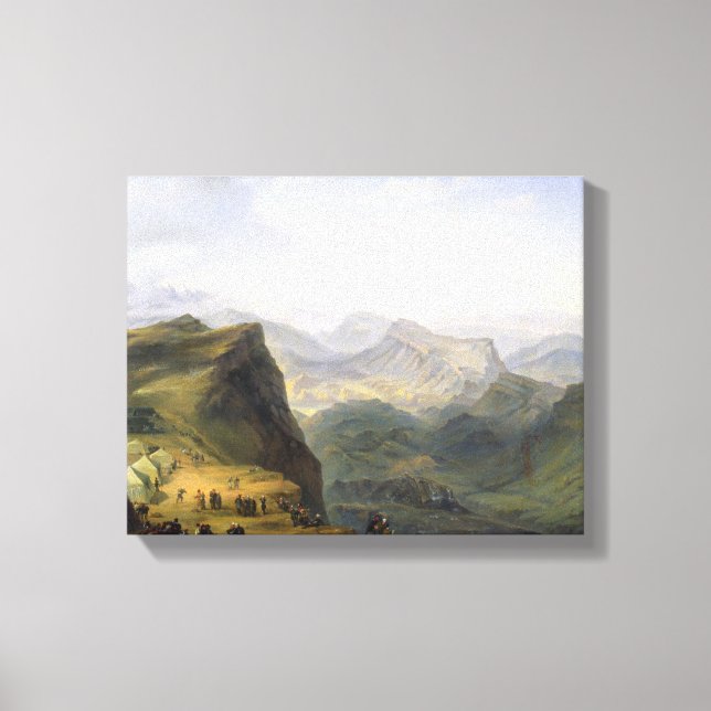 Toile Camp militaire russe au Daghestan, 1895 (Recto)