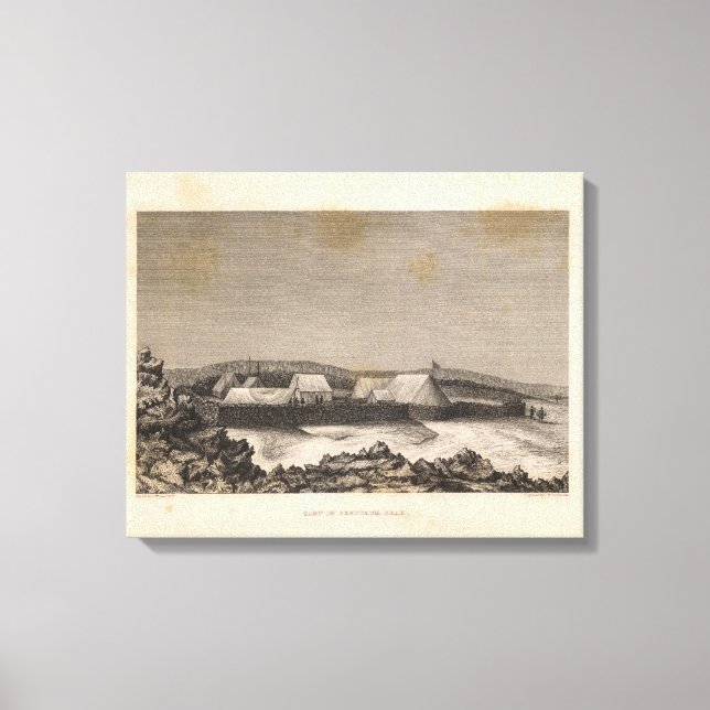 Toile Camp, Pendulum Peak, Hawaii (Recto)