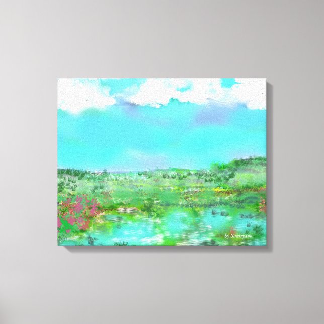 Toile Campagne au printemps (Recto)