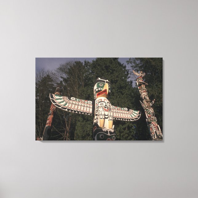 Toile Canada, Colombie-Britannique, Vancouver. natif (Recto)