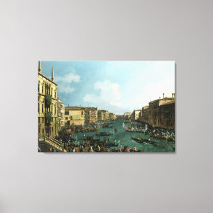 Toile Canal de Venise Grand Canal Canaletto Peinture à l