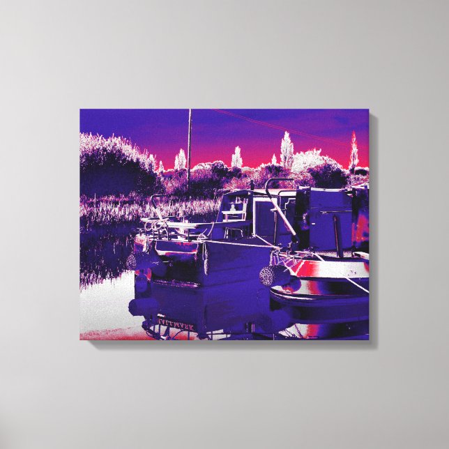 TOILE CANAL NARROWBOATS (Recto)