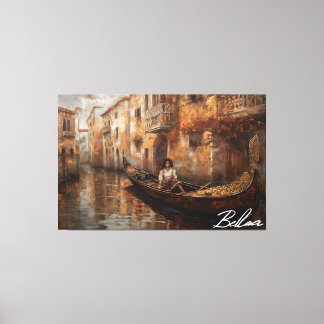 Toile Canal View, par l'artiste Bella Catza