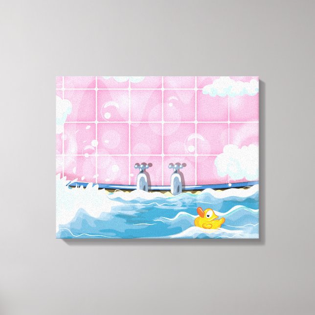 Toile Canard jaune de bain (Recto)