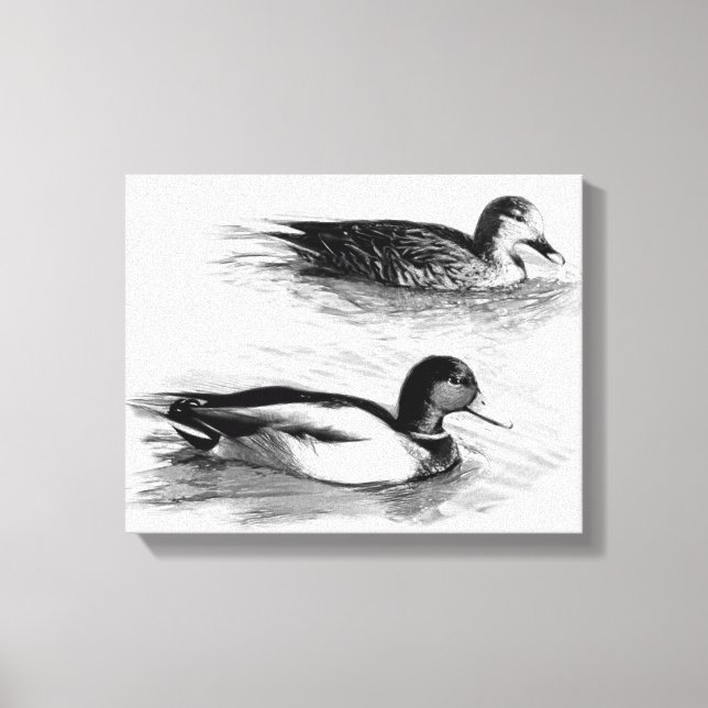 Toile Canards sur le lac (Recto)