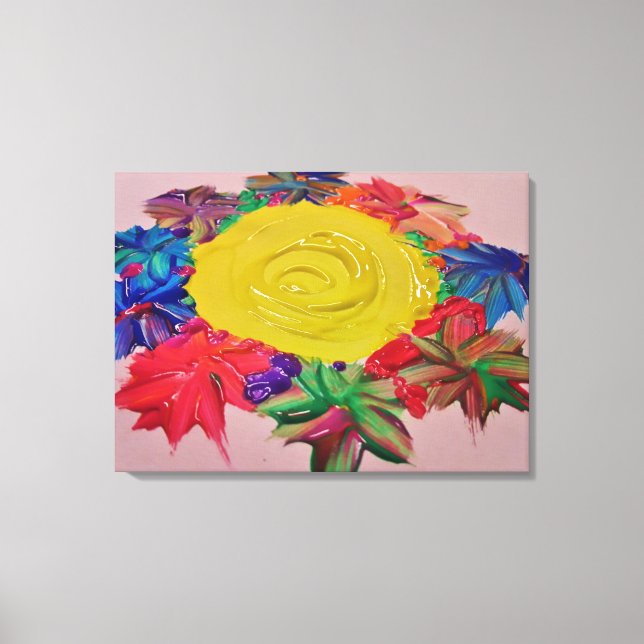 Toile Candy Waters Artiste de l'autisme (Recto)