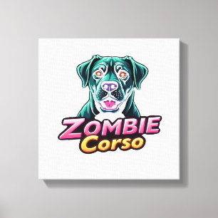 Toile Cane Corso Mastiff Italien Chien Zombie Halloween