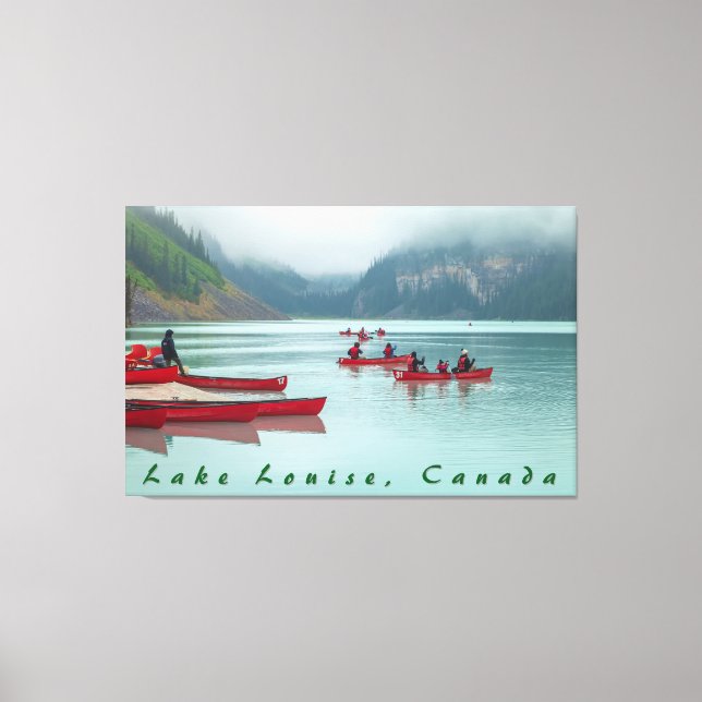 Toile Canoë-kayak à Lake Louise (Recto)