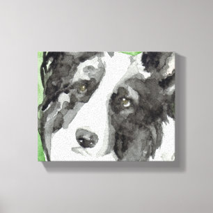 Toile Canvas Chien Art Avec Bordure Collie