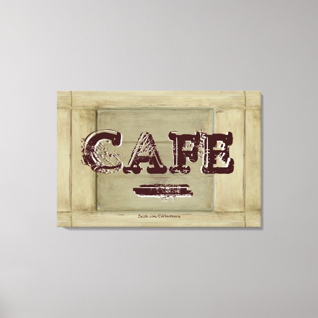 Toile Canvas de cuisine rustique Café Imprimer - Peintur (Recto)