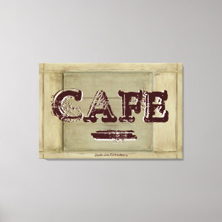 Toile Canvas de cuisine rustique Café Imprimer - Peintur