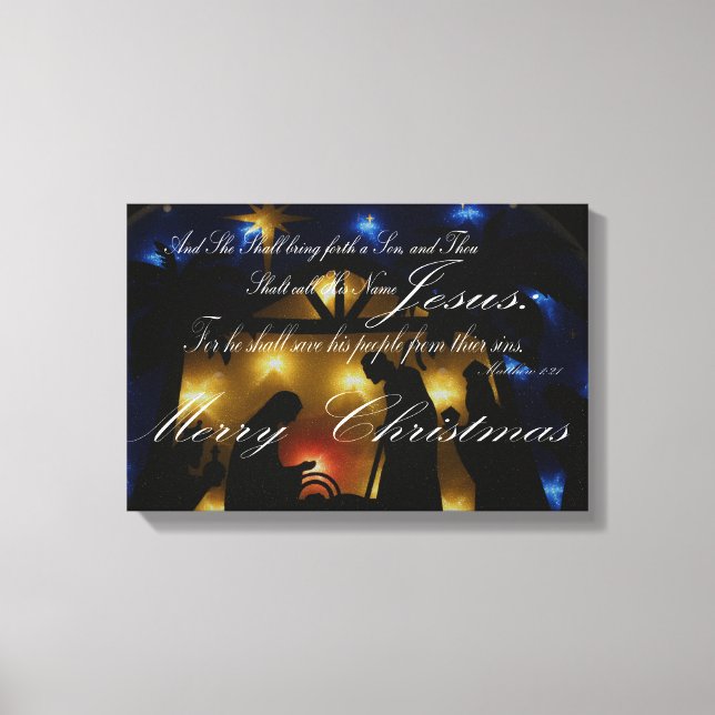 Toile Canvas de Noël (Recto)