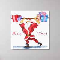 Canvas de Noël Imprimer Cadeau Bodybuilder Père No