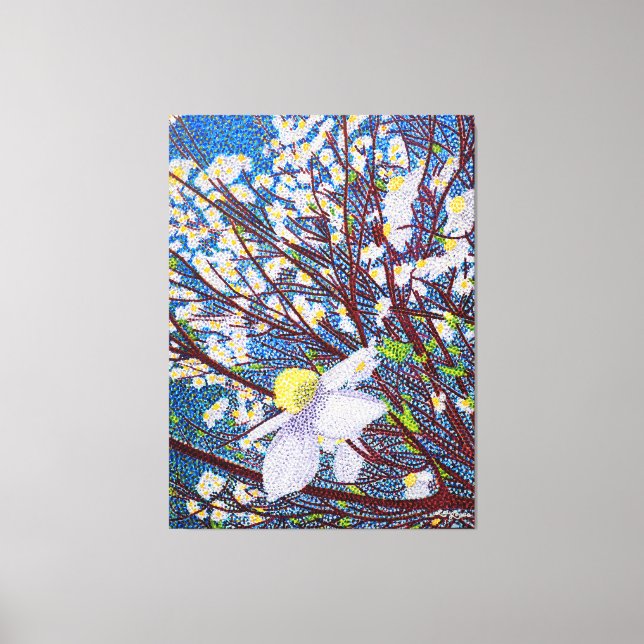 Toile Canvas Dogwood Watercolor Imprimer (Recto)