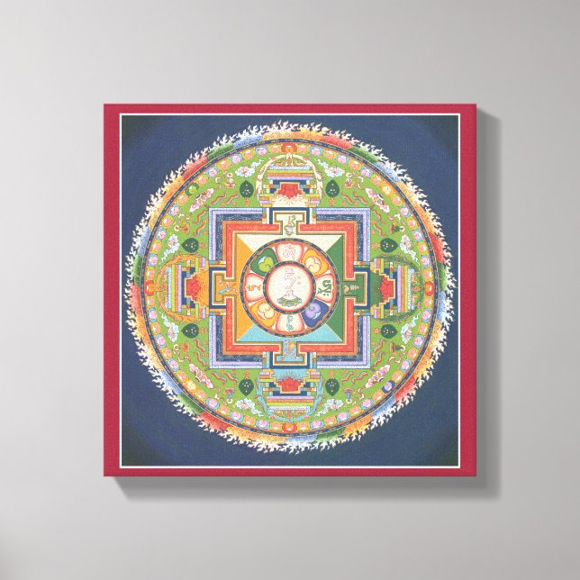 Toile CANVAS - Mandala du Bouddha de la Compassion (Recto)