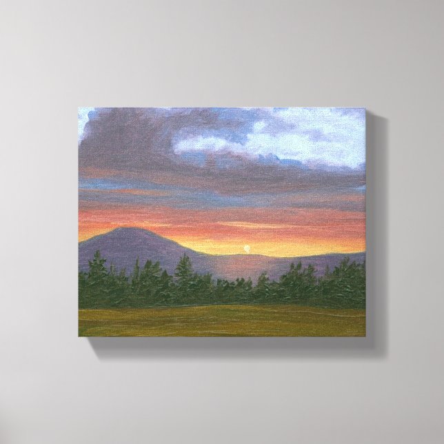 Toile Canvas Paysage du Vermont Mountain Sunset Imprimer (Recto)
