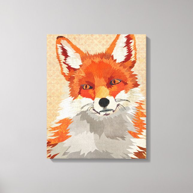 Toile Canvas Red Fox (Recto)