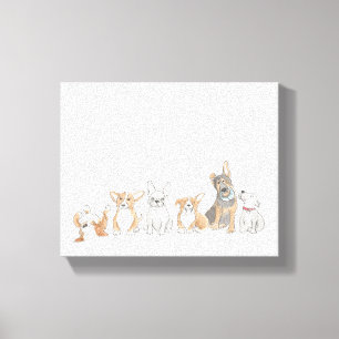 Toile Canvavs mignons de chiots