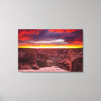 Canyon de Chelly, coucher de soleil, Arizona