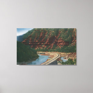 Toile Canyon rouge, le Colorado