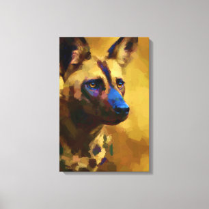 Toile Cão Selvagem Africano Arte