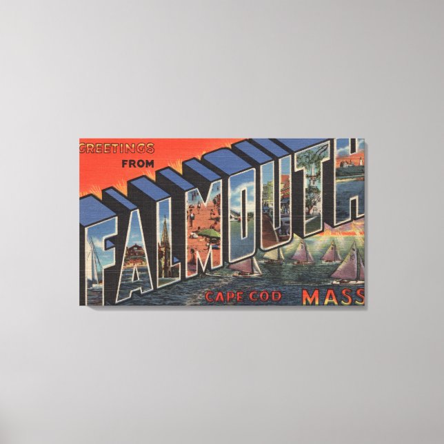 Toile Cape Cod, Massachusetts (Falmouth) (Recto)