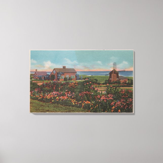 Toile Cape Cod, MassachusettsHomes by the Sea View (Recto)