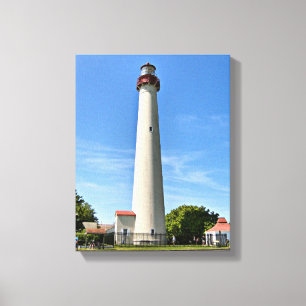 Toile Cape May Lighthouse, New Jersey Wrapped Canvas