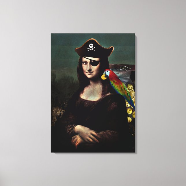 Toile Capitaine Mona Lisa Pirate (Recto)